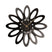 Karlsson - Wall clock Fiore wood veneer black