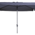 Madison stokparasol Delos luxe Safier Blue 200x300 cm.