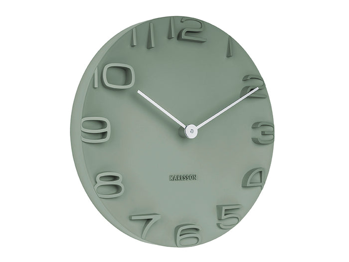 Karlsson - Wandklok On The Edge - Jungle groen- Ø42cm