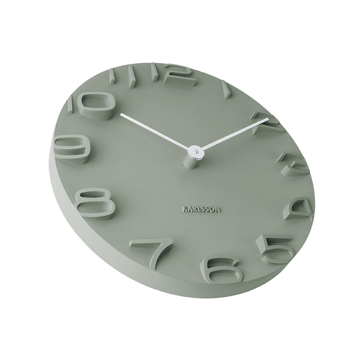 Karlsson - Wandklok On The Edge - Jungle groen- Ø42cm