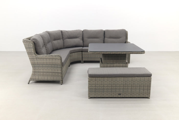 VDG Sandigo lounge dining set met bijzetbank