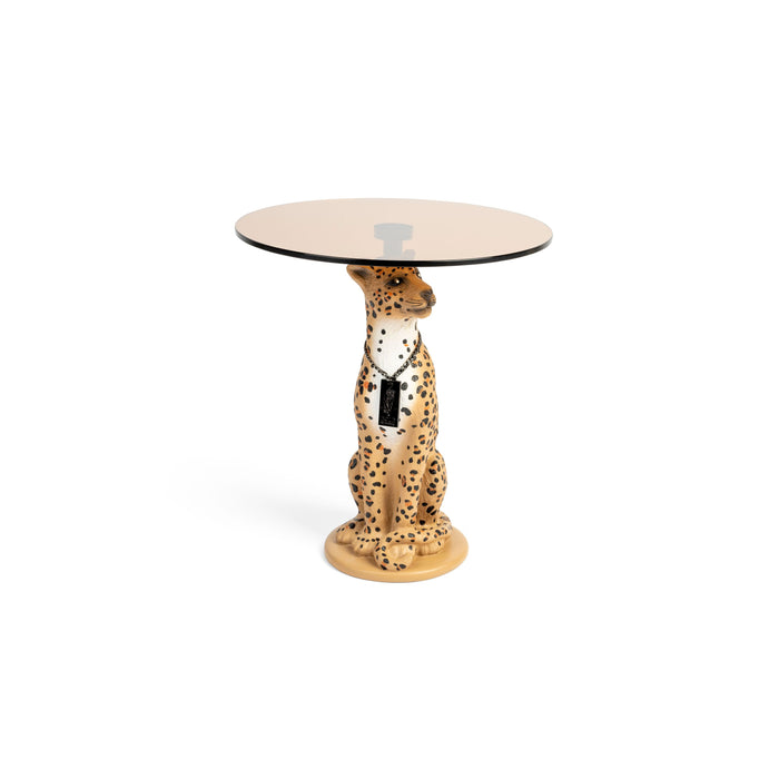 Bold Monkey Proudly Crowned Panther bijzettafel spotted - Beige