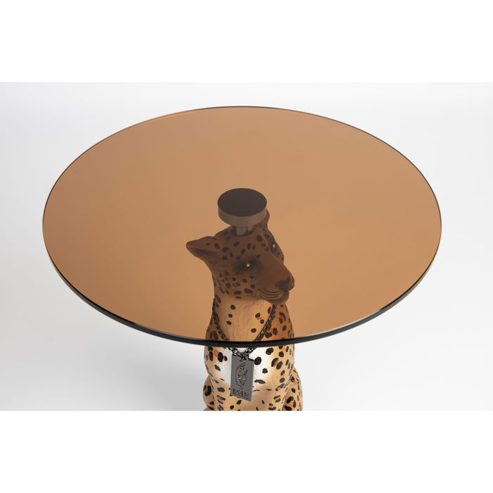 Bold Monkey Proudly Crowned Panther bijzettafel spotted - Beige