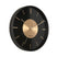 Karlsson - Wandklok Gold Disc - Zwart - Ø35cm