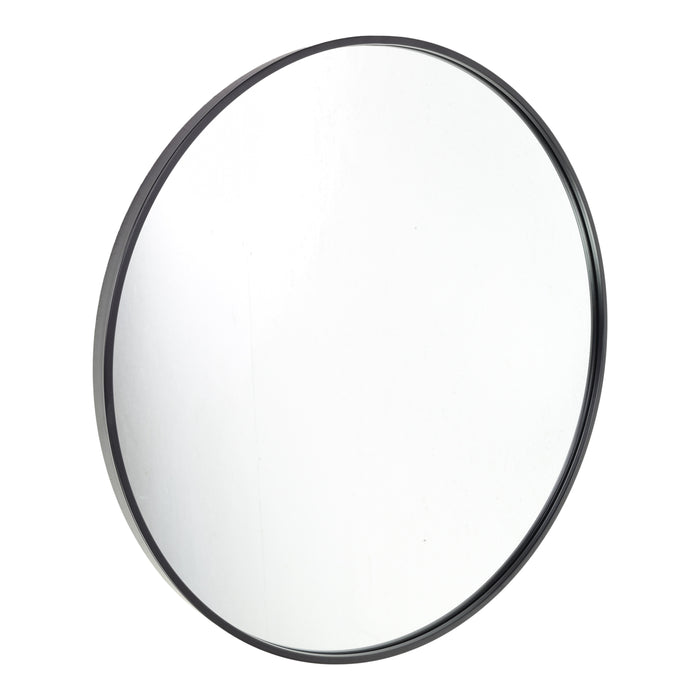 Fragix Boston wandspiegel rond - Zwart - Metaal - Ø75cm - Industrieel