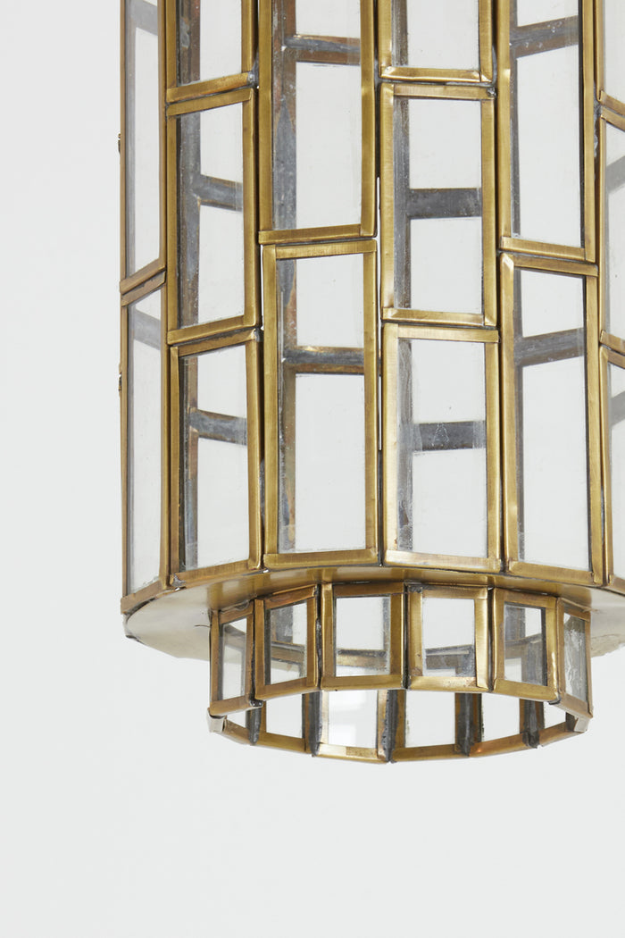 Light&living Hanglamp Ø15x31 cm SØSTRENE antiek brons+glas