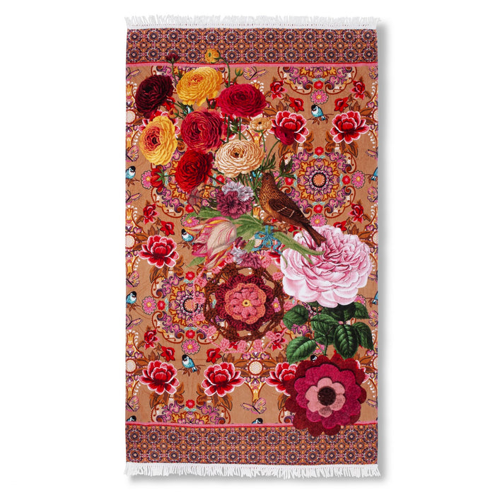 Happiness Strandlaken Velours Katoen Romy 100x180cm - sand