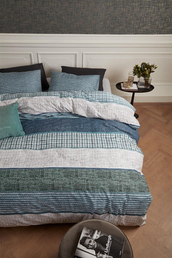 Riviera Maison Tailor  dekbedovertrek - 260x200|220 - Groen