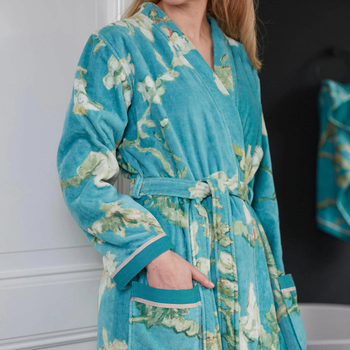 Beddinghouse x Van Gogh Museum Blossom Badjas - Blauw - XL
