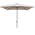 Lotus parasol - 250x250 cm - carbon black - ecru
