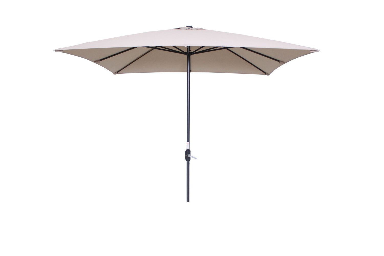 Lotus parasol - 250x250 cm - carbon black - ecru