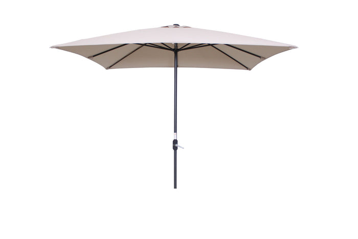 Lotus parasol - 250x250 cm - carbon black - ecru