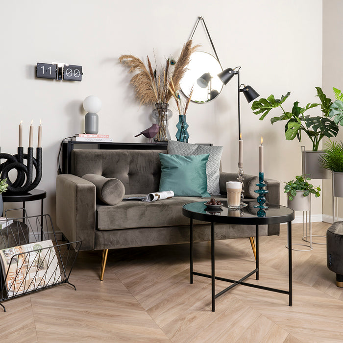 present time - Plant pot set Essence straight iron black