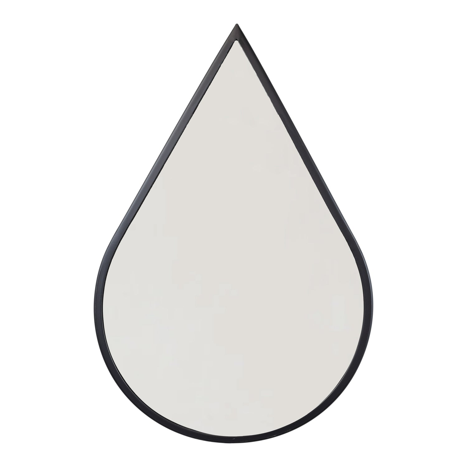 Loft42 Druppel wandspiegel – Zwart metaal – 56x40