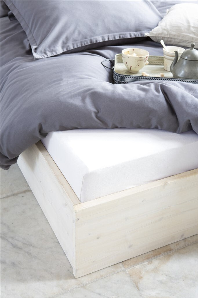 Walra - Hoeslaken Jersey Stretch - 180x200|210 - Wit