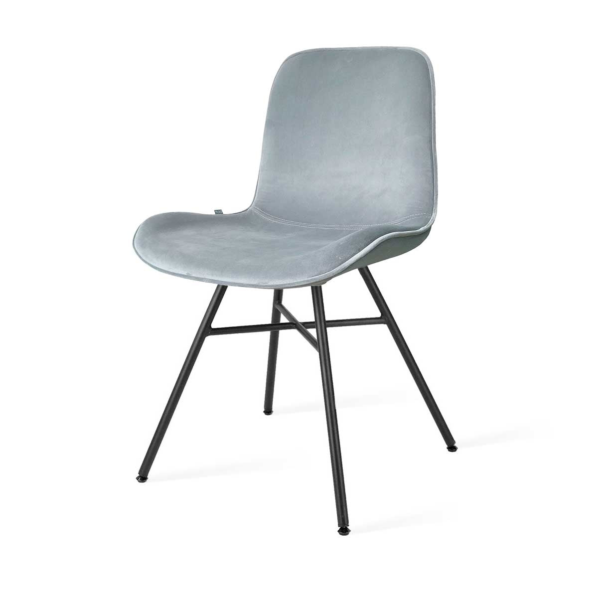 Nolon Noa eetkamerstoel - velvet zitting soft blue