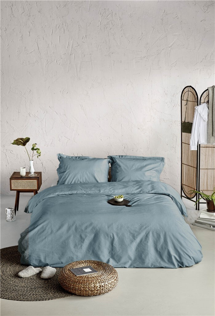 Walra - Dekbedovertrek Forever Cotton - 200x220 - Zeeblauw