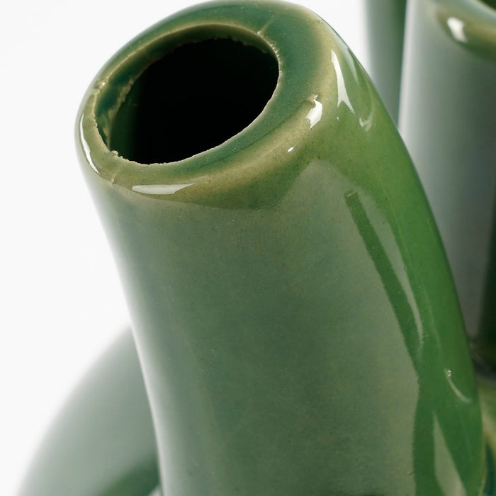 Mica Decorations Marlijn Tulpenvaas - H28 x Ø20 cm - Groen