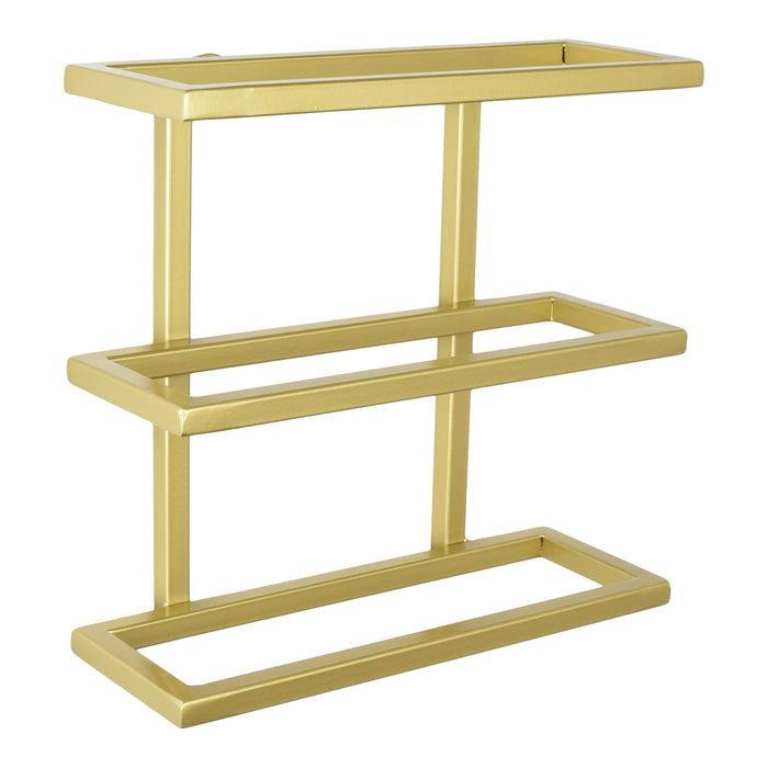 LOFT42 Pinot Wandwijnrek - 3 flessen - Metaal - Goud - 26x27x11