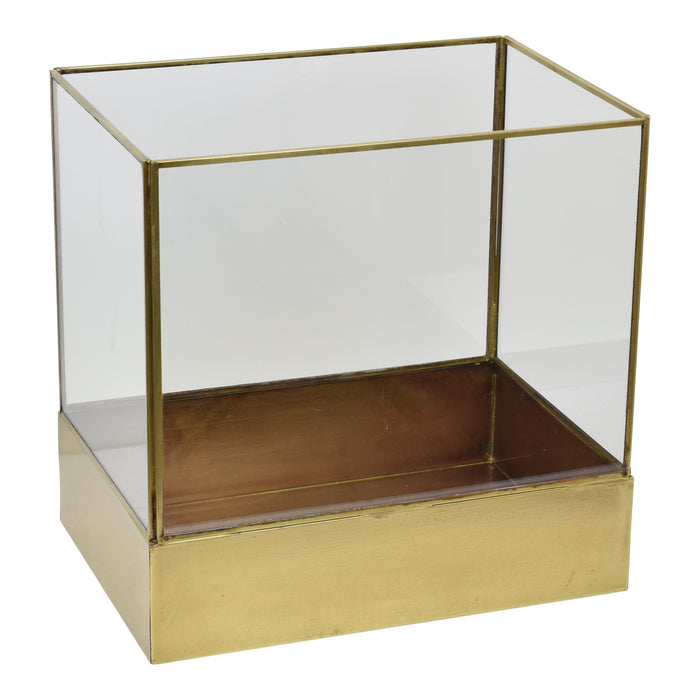 LOFT42 Liva Large Windlicht - Goud - Metaal - 30x21x30