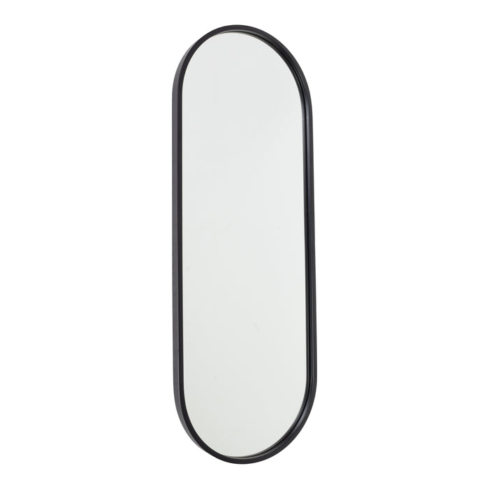 Fragix Boston Spiegel Ovaal - Zwart - 80x30