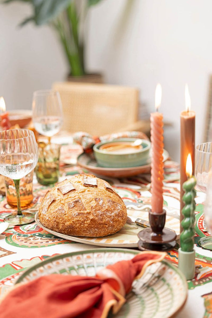 Sissy-Boy Bruine ruffle kandelaar medium