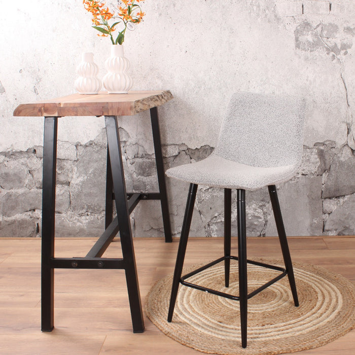 DS4U - Gaby barkruk 65 cm boucle grijs