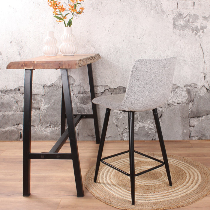 DS4U - Gaby barkruk 65 cm boucle grijs