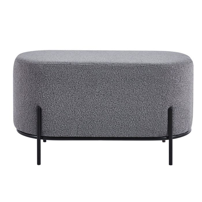 DS4U - Torben hocker duo 80x40x42 cm bouclé grijs