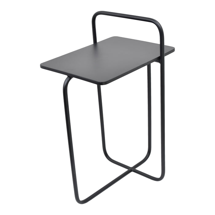 LOFT42 Easy Bijzettafel met Krantenbak Mat Zwart - 62x28x37