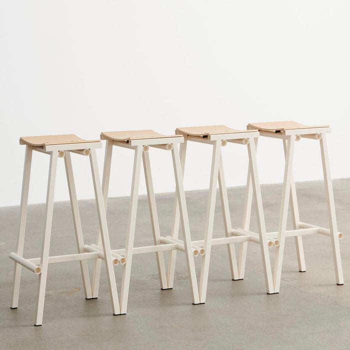 HAY Taburete 8 Barkruk High H 75 cm - Eggshell