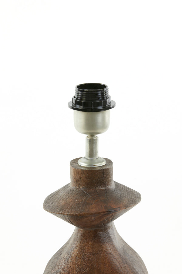 Light&living Lampvoet 14x12x58 cm DJANGO hout mat roodbruin