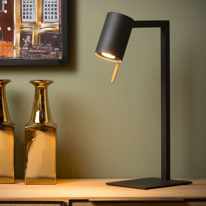 Lucide Lesley Bureaulamp 1 x GU10 - Zwart