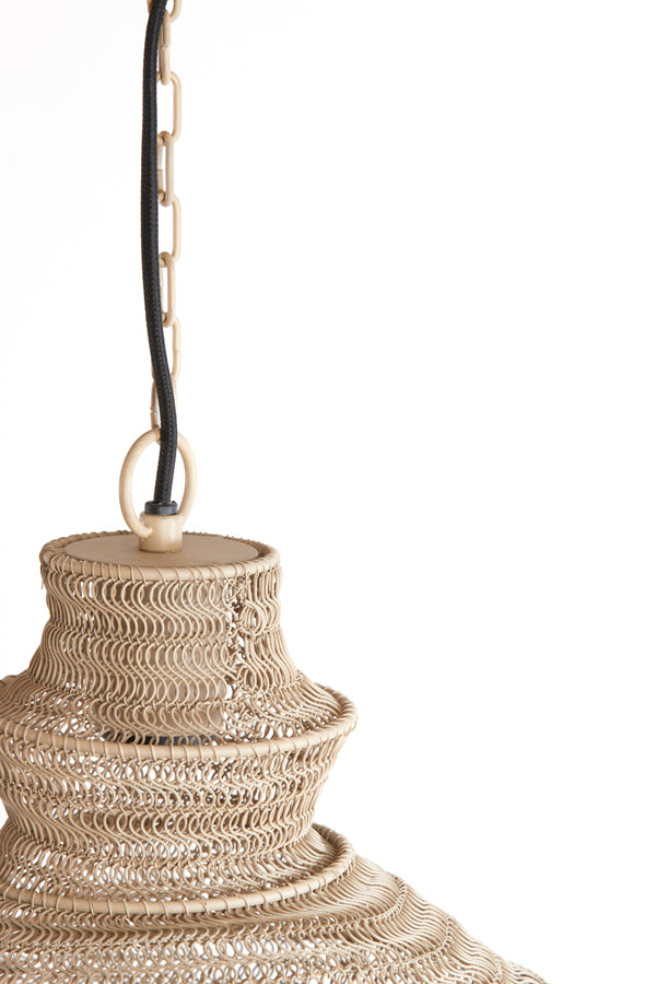 Light & Living Light&living Hanglamp Ø31x55 cm NAKISHA zand