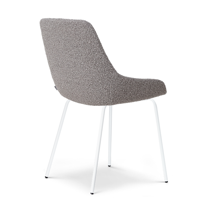 Nolon Nora-Isa Eetkamerstoelen Set van 2 - Bouclé Taupe - Wit