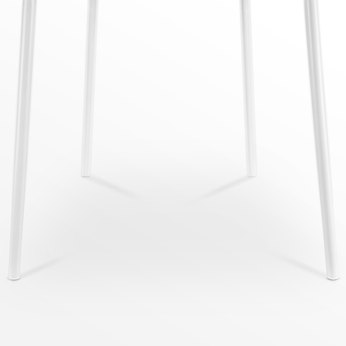 Nolon Nora-Fé Eetkamerstoelen Set van 2 - Velvet Grijs - Witte Poten
