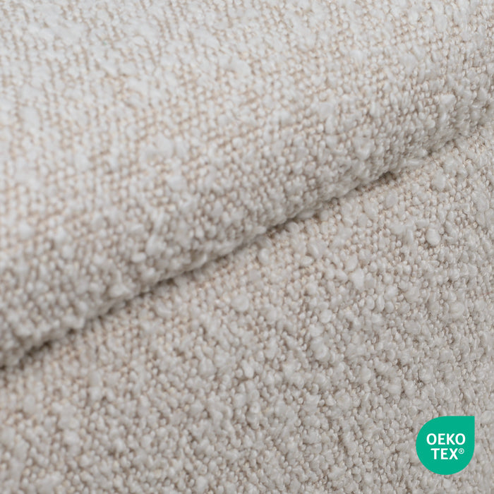 Nolon Nino-Mae Barkrukken Set van 2 - Bouclé Beige - Zwart - 75 cm