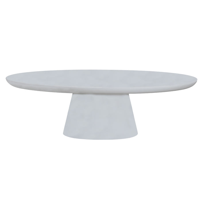 Giga Meubel - Salontafel Cleo Ovaal Wit 130cm