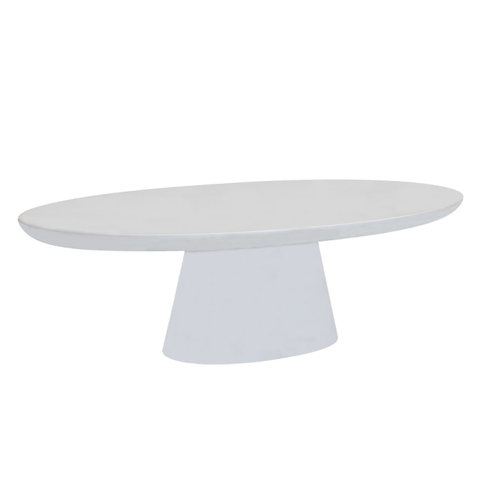 Giga Meubel - Salontafel Cleo Ovaal Wit 130cm