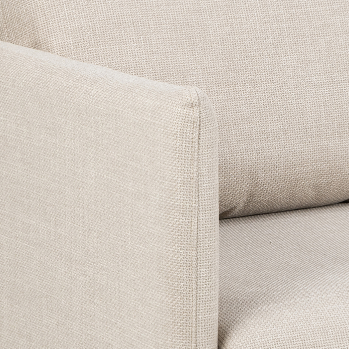 Lisomme Jelle 2-zits Hoekbank met Verstelbare Chaise Longue - Beige