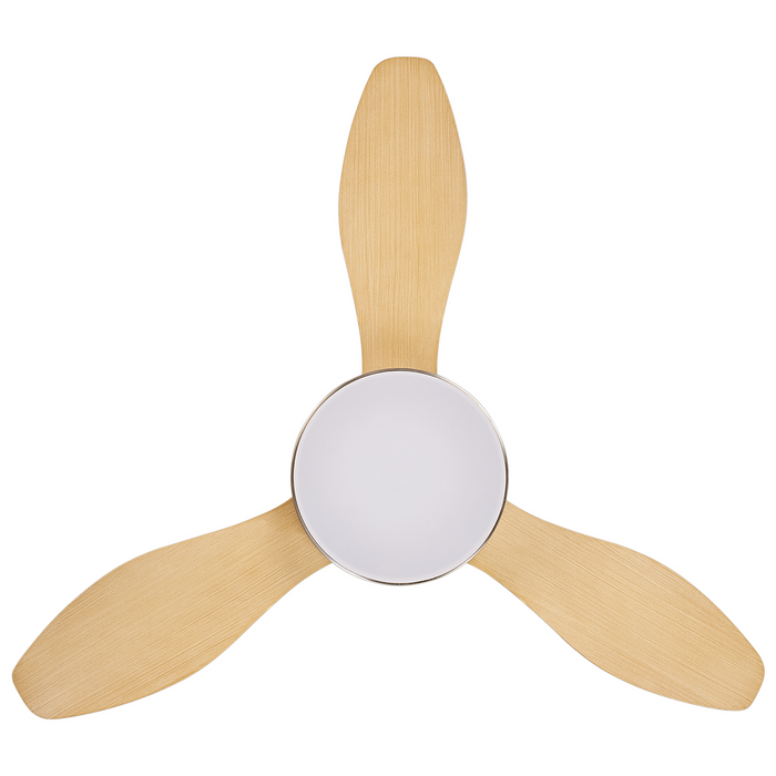 Beliani - BANDERAS - Plafondventilator - Zilver|bruin - IJzer