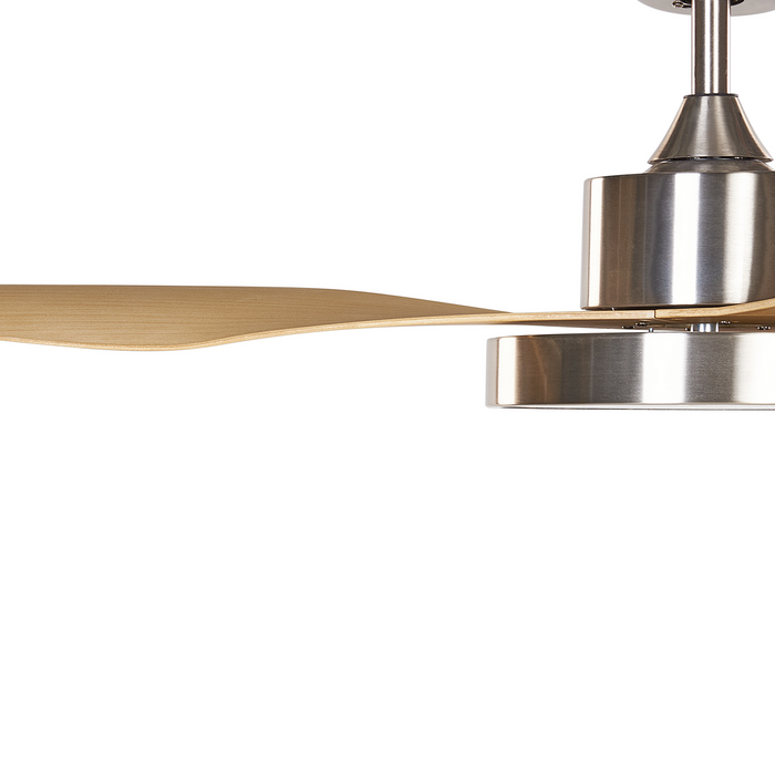 Beliani - BANDERAS - Plafondventilator - Zilver|bruin - IJzer