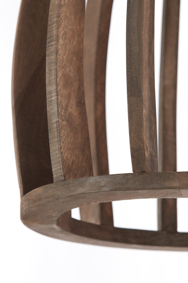 Light&living Hanglamp Ø38x46 cm HARANKA hout chocolade bruin