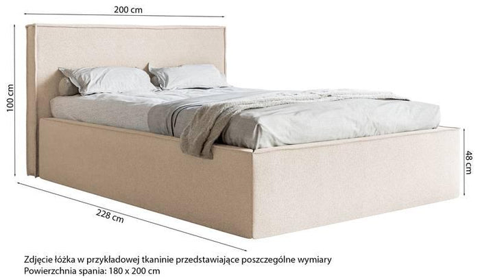 NADUVI Collection Bedframe Sera II met opbergvak 160 x 200 cm