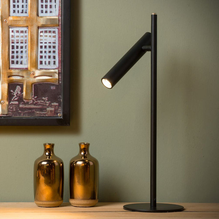 Lucide Philon Tafellamp Zwart - 1 x Geïntegreerde LED