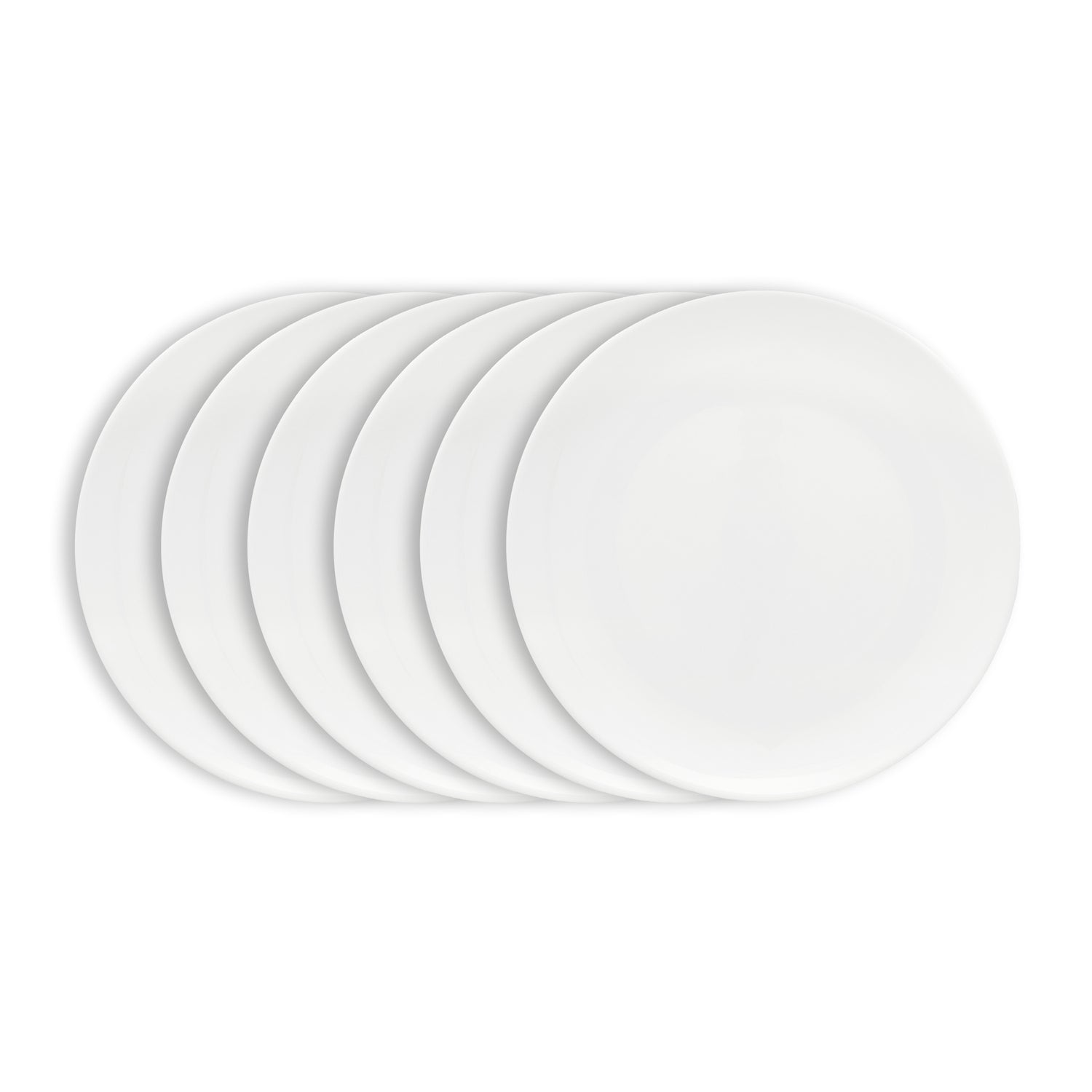 vtwonen Dinerborden - Serviesset - Wit - Bordenset van 6 - 25.5cm