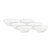 vtwonen Kommen - Serviesset - Wit - Ontbijtkom - Set van 6 - 15cm