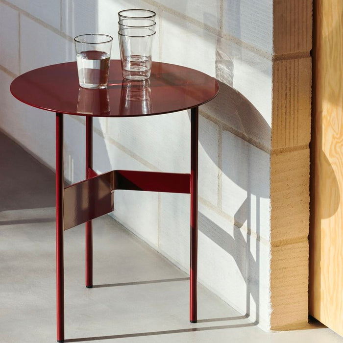 HAY Shim Bijzettafel Ø 45 cm - Bordeaux