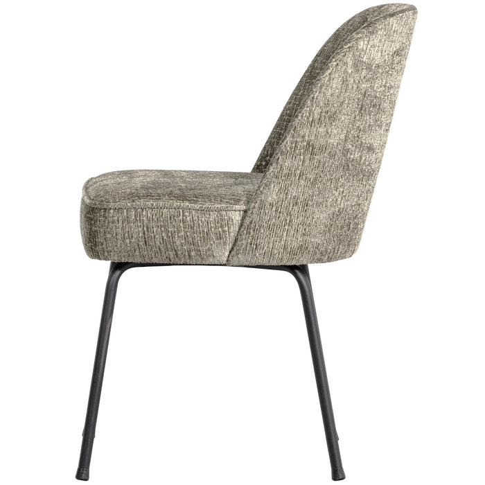 WOOOD Vogue Eetkamerstoelen - Velvet - Wheatfield - Set van 2