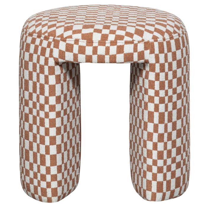 WOOOD krukje Charlie - Polyester - Ruitjes - Oranje